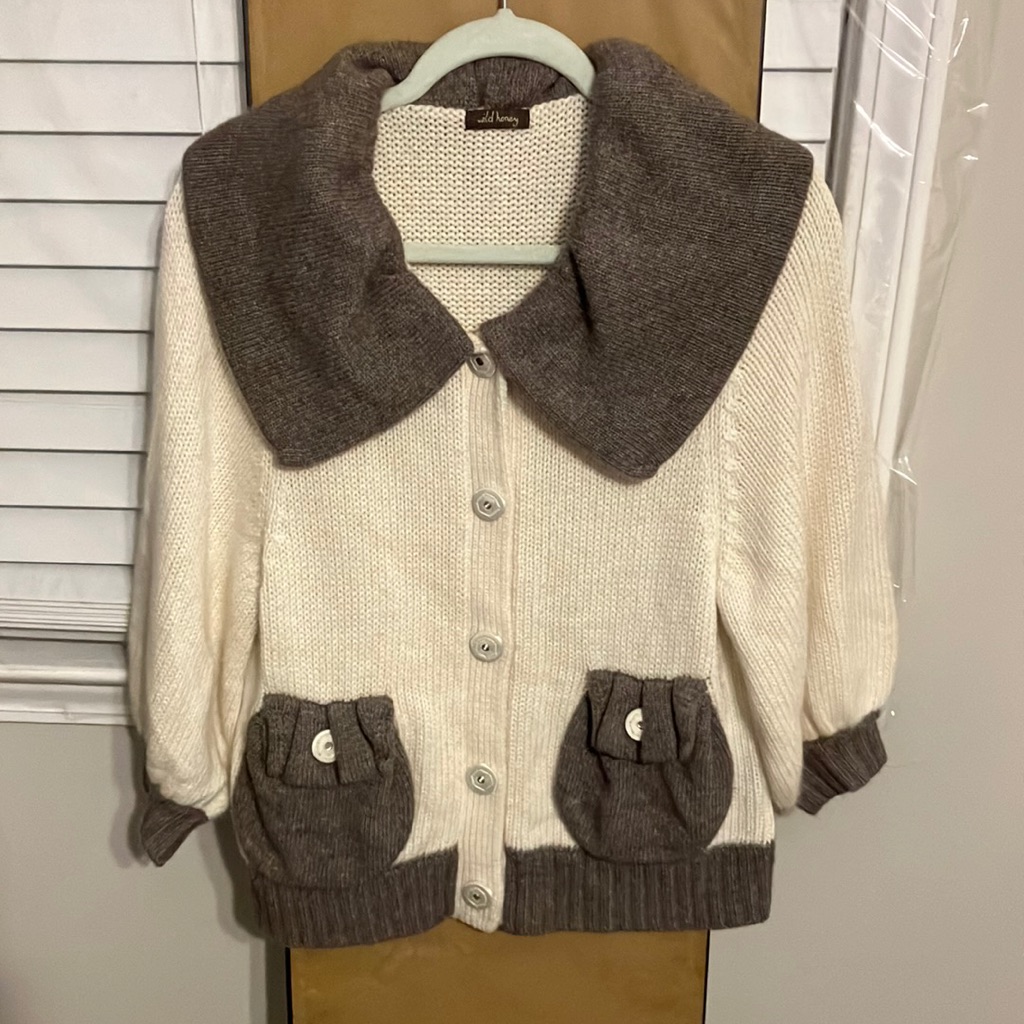 Wild Honey Crochet Sweater(Final Sale Price)